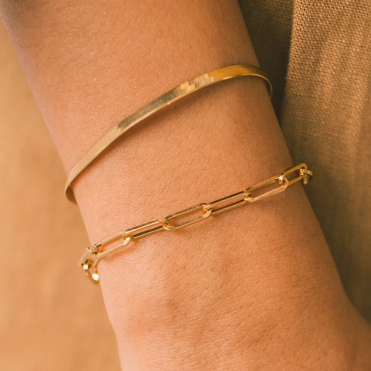 Velara — Gold Stackable Chain Bracelet